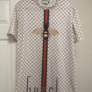 Gucci Cream and Brown Shirt